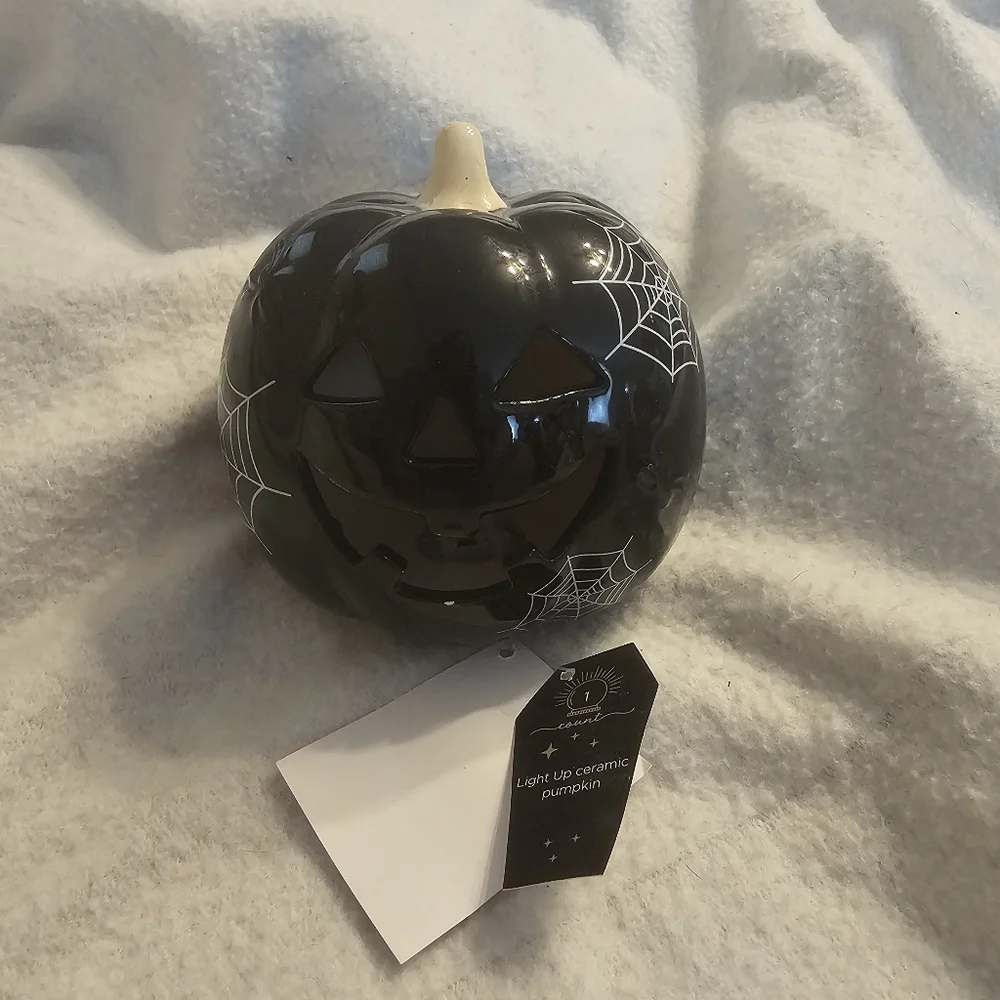 Target DISCONTINUED Halloween Black Spider Jack o' Lantern Pumpkin Light